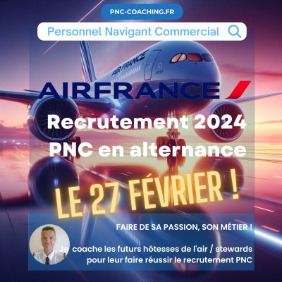 Air France : recrutement PNC en alternance : tout ce que vous devez savoir
