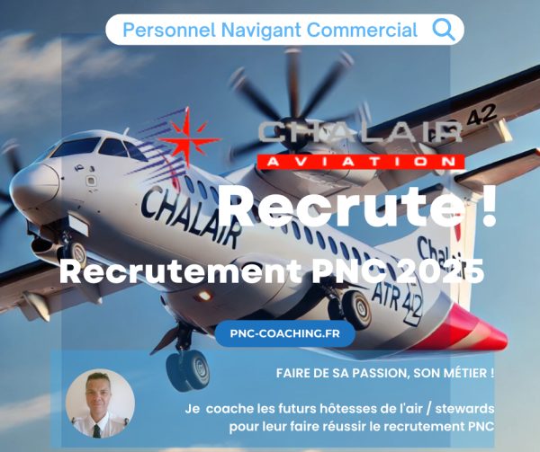 Devenir hôtesse de l'air / steward chez Chalair Aviation